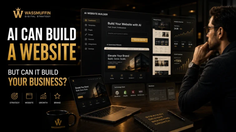 AI website development combined with human business strategy